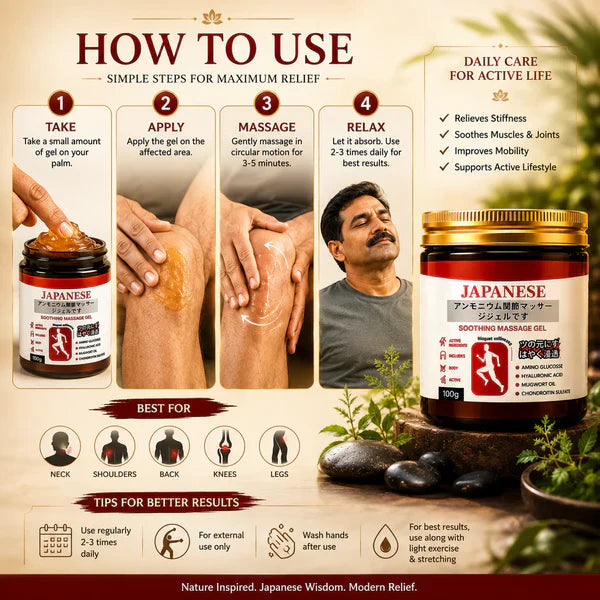 Japanese Fast-Acting Pain Relief Gel ( BUY 1 GET 1 FREE )